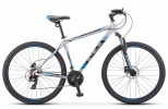 Велосипед 29' хардтейл STELS NAVIGATOR-900 D серебристый/синий 21ск., 21'